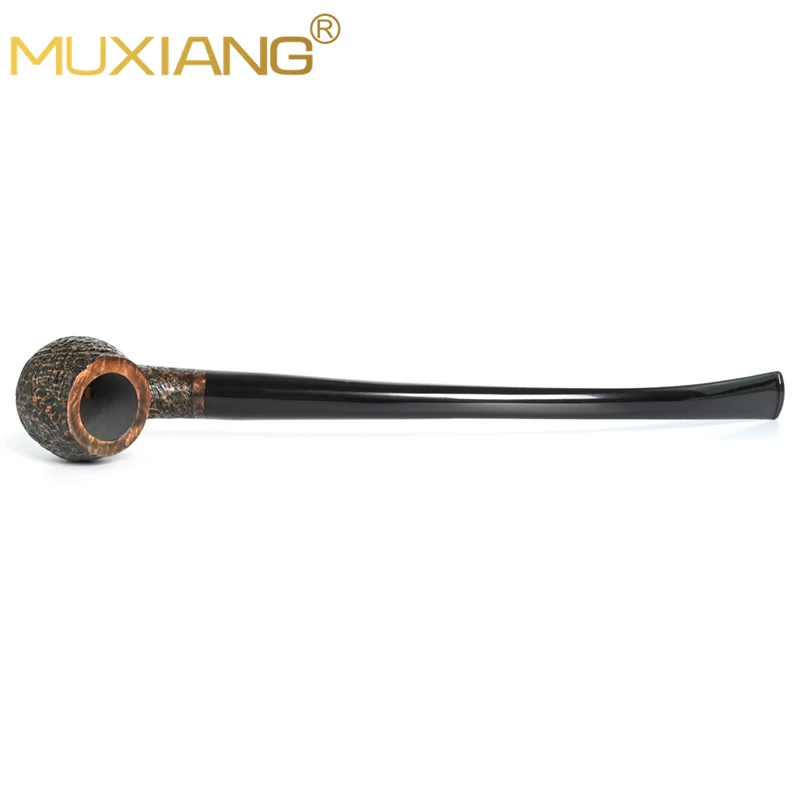Rustic briarwood hobbit pipe