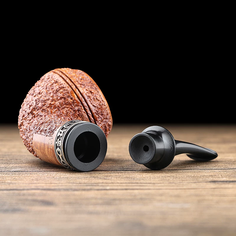 Hand-Carved Briar Bulldog Pipe - Image 5