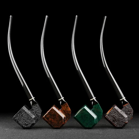Handmade Briar Churchwarden Pipe