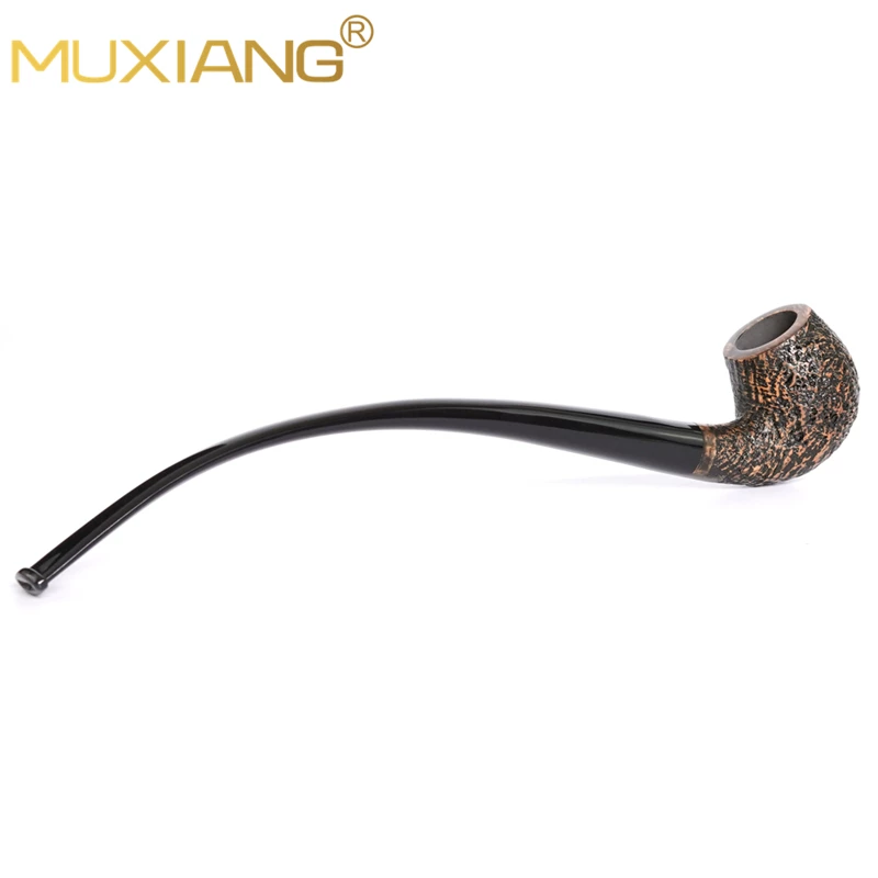 Rustic briarwood hobbit pipe