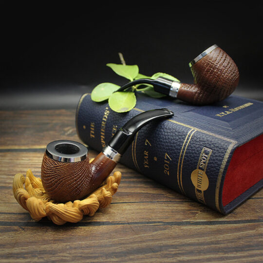 Handmade 9mm Oak Wood Smoking Pipe
