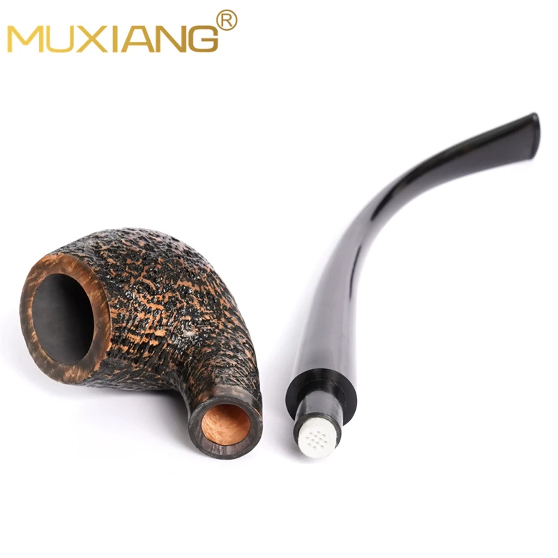Sandblasted hobbit tobacco pipe