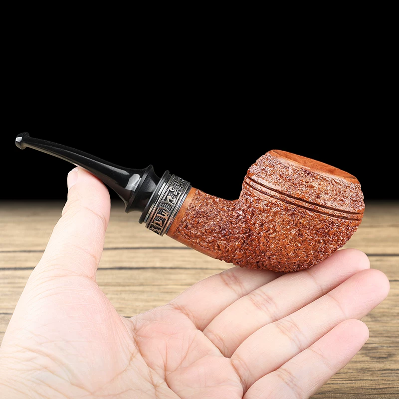 Hand-Carved Briar Bulldog Pipe - Image 4